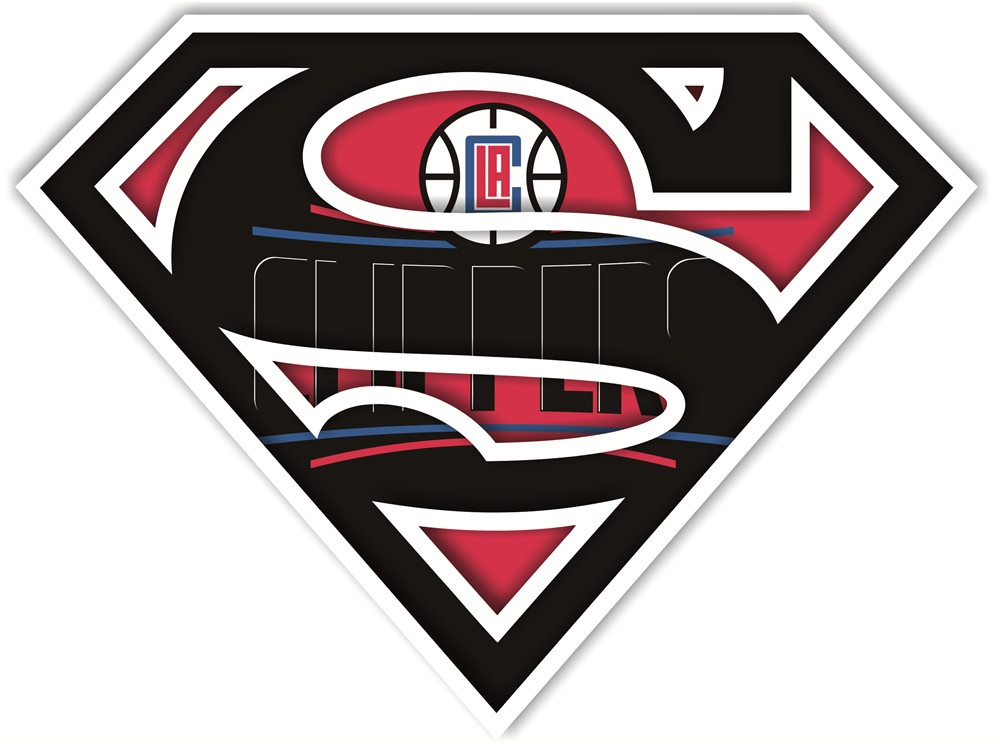 Los Angeles Clippers superman iron on heat transfer